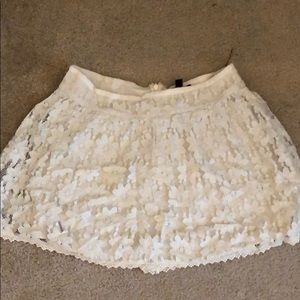American Eagle White Lace Skirt